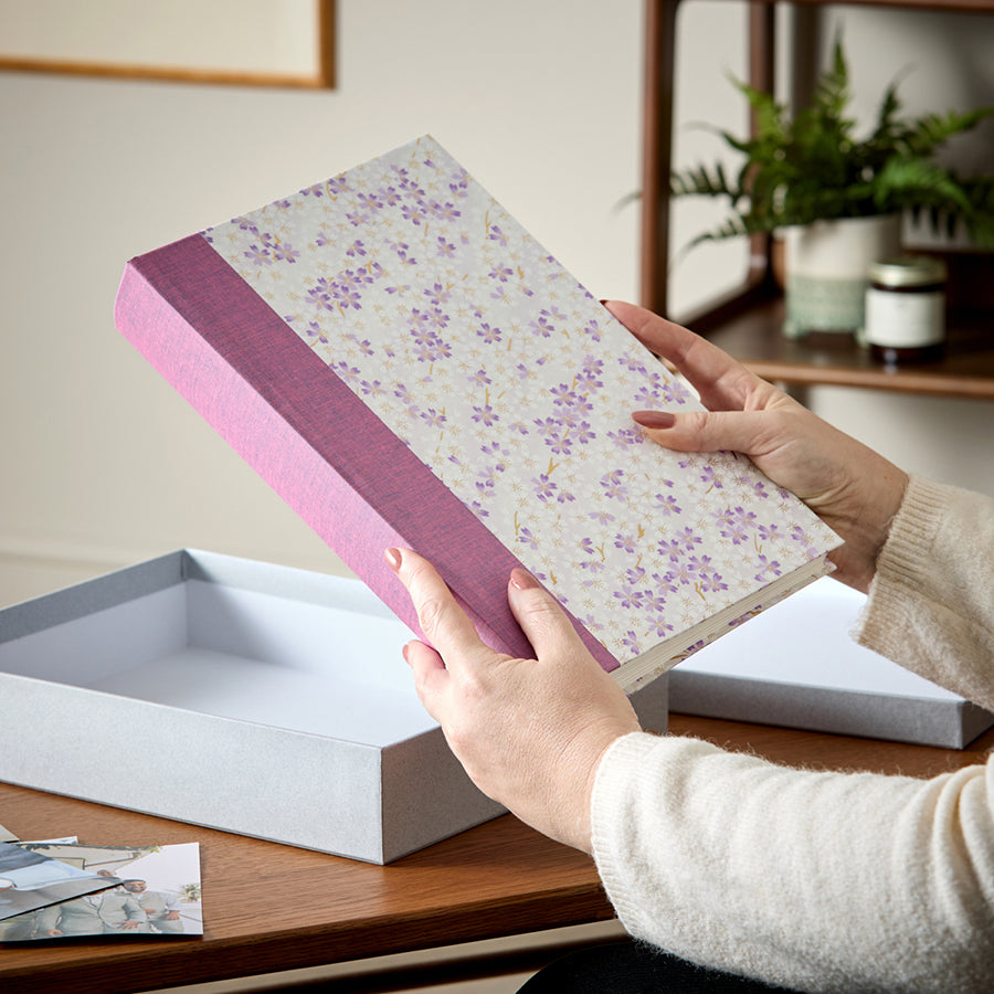 Patterned Wedding Slip-In Photo Album