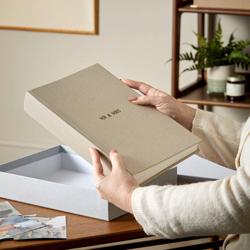 Fabric Wedding Slip-In Photo Album