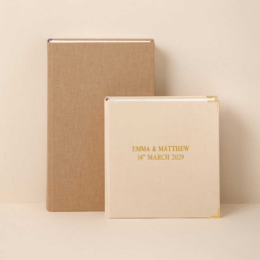 Fabric Wedding Slip-In Photo Album