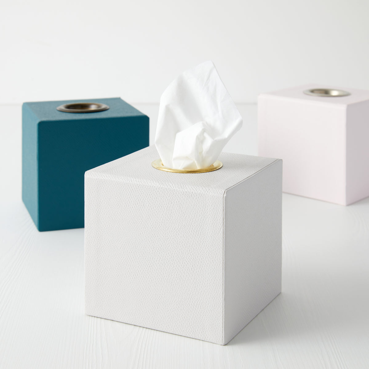 Faux Leather Tissue Boxes