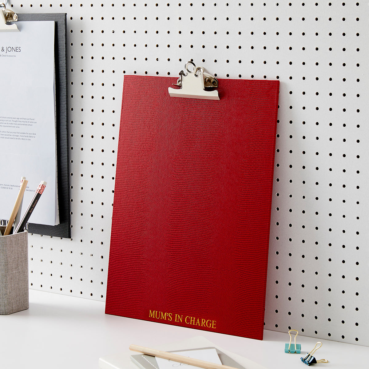 faux leather clipboards