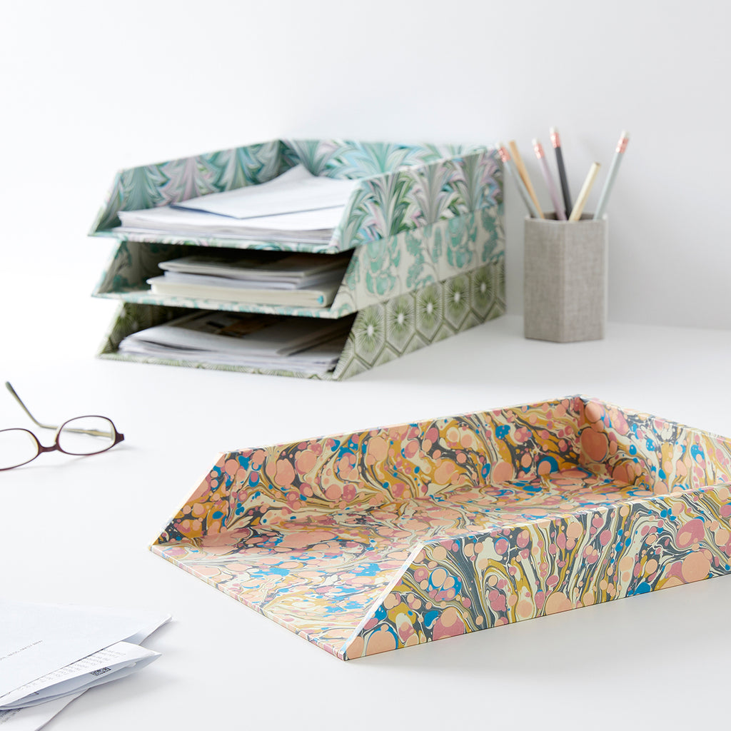 Address Tray Examples Decorative Letter Trays | Pretty Document mail trays | Stackable ...